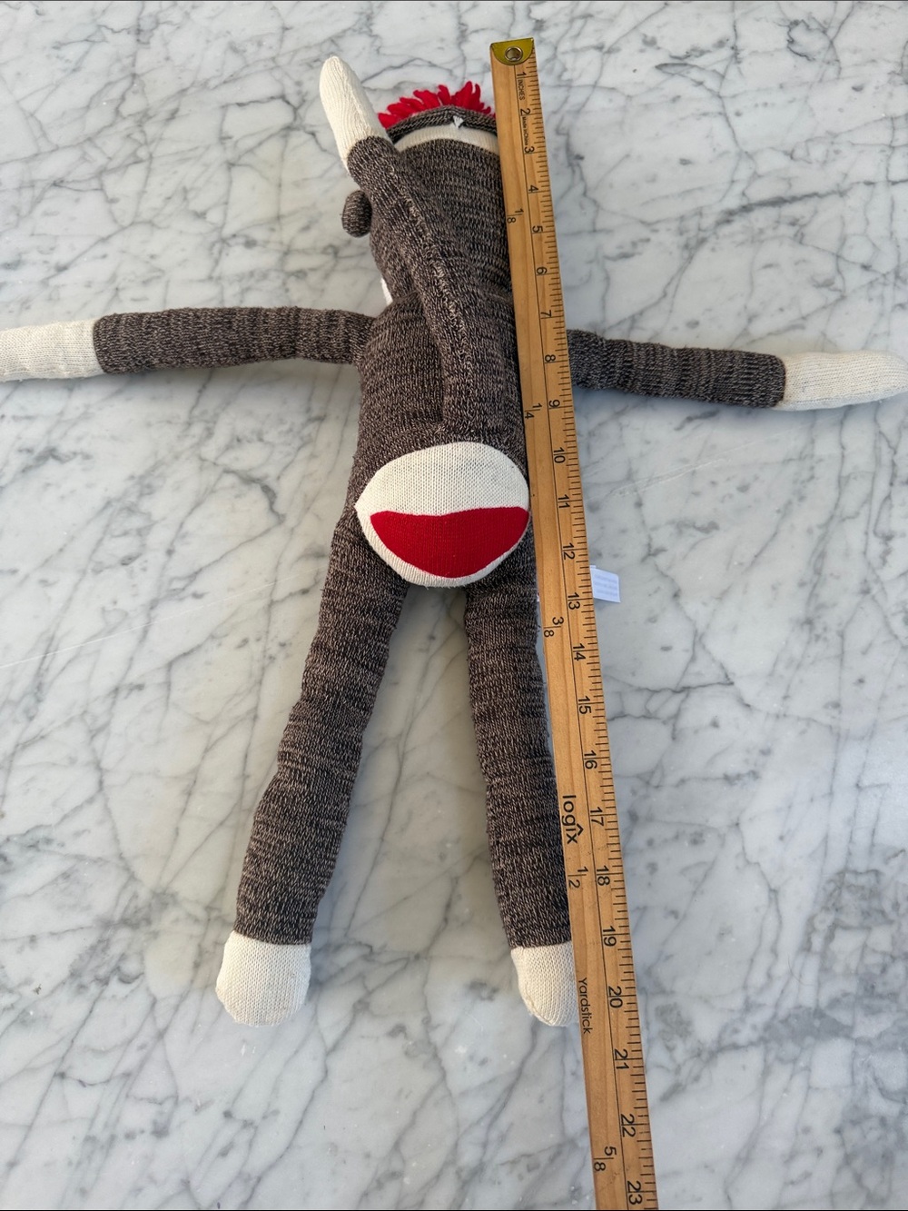 Schylling Monkey Sock Plush Toy 20” - Picture 6 of 8